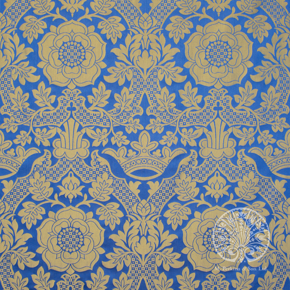 Blue/Gold St. Margaret Brocade