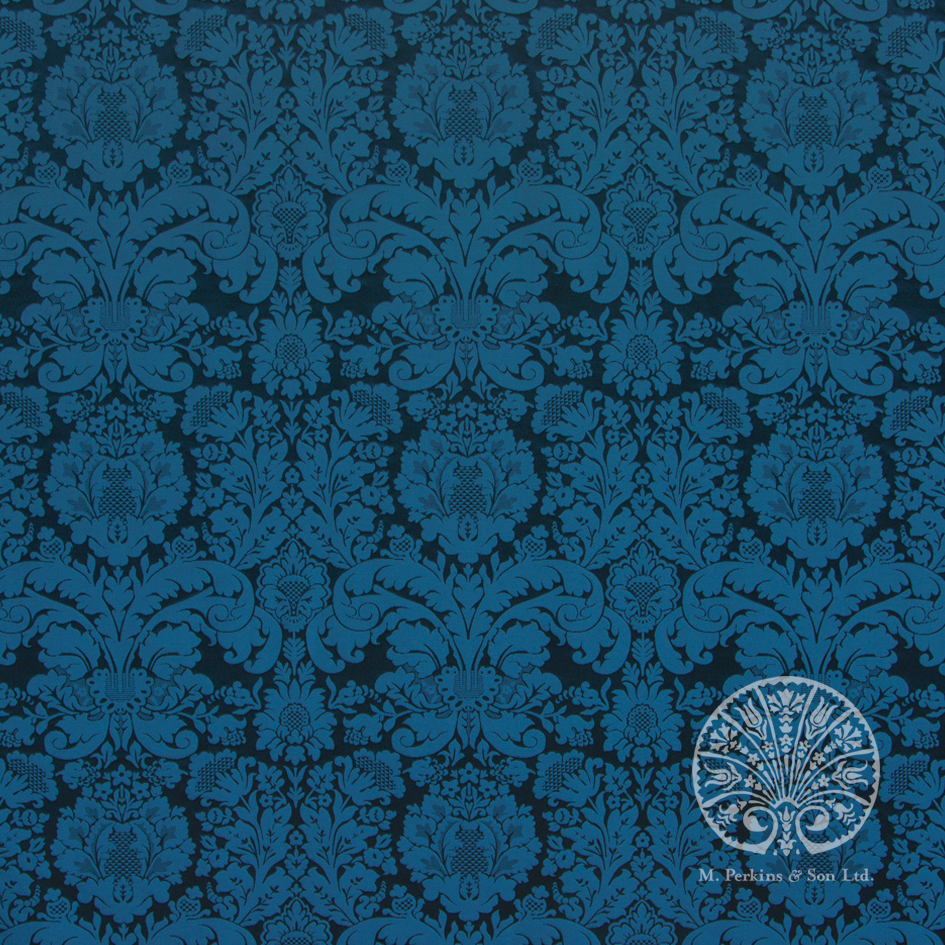 Dark Blue Truro Damask