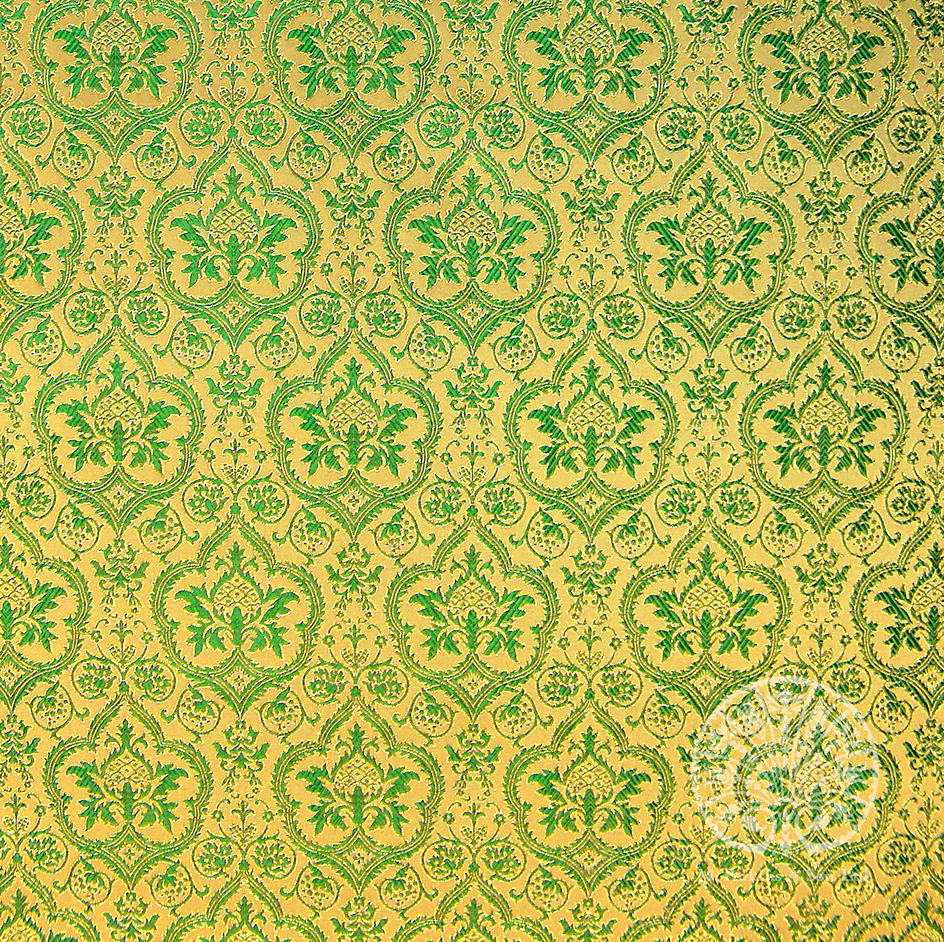 Green/Gold Evesham Metallic Brocade