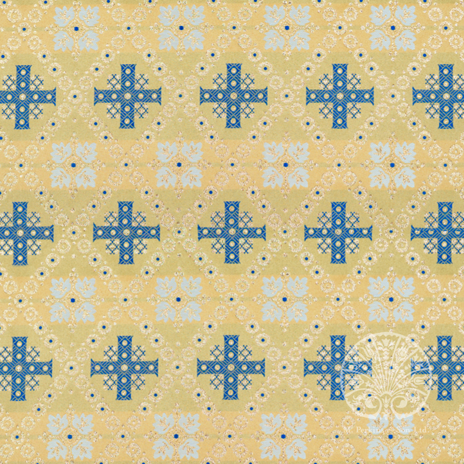 Blue/Gold Norwich Brocade