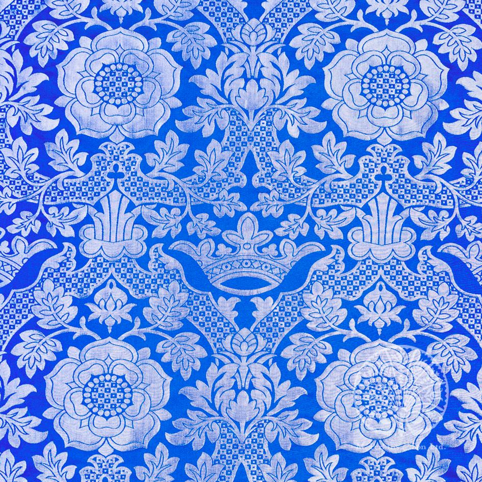 Blue/Silver St. Margaret Brocade