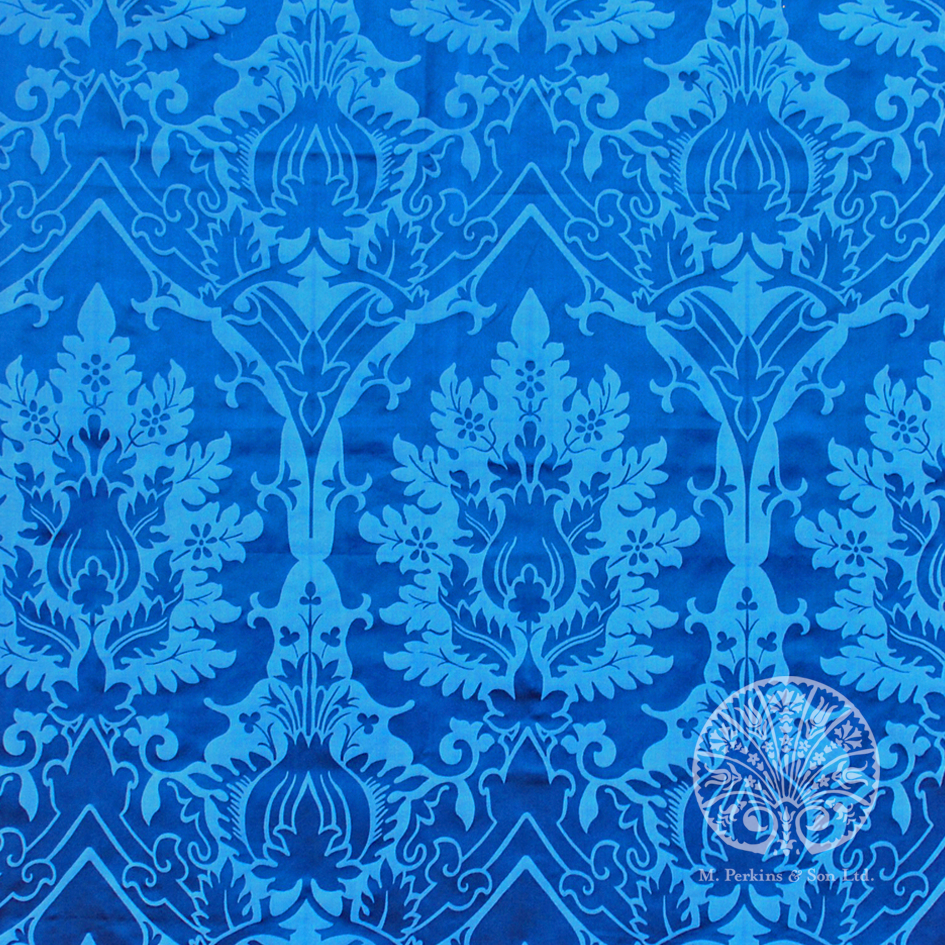 Blue Bramfield Damask