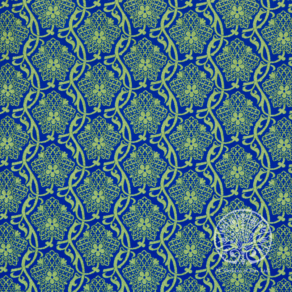 Blue/Gold St. Hubert Brocatelle