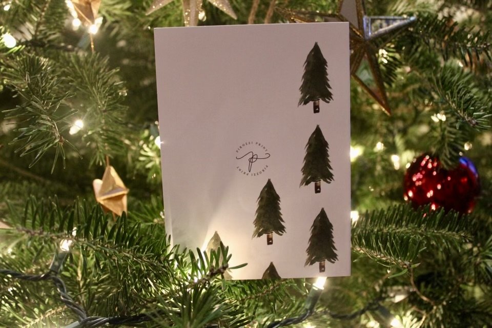 Second winter trees card back