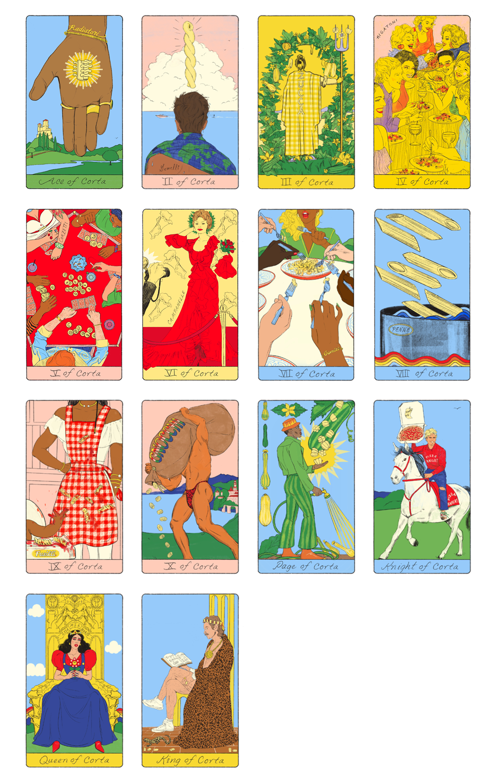 The Cards — The Pasta Tarot