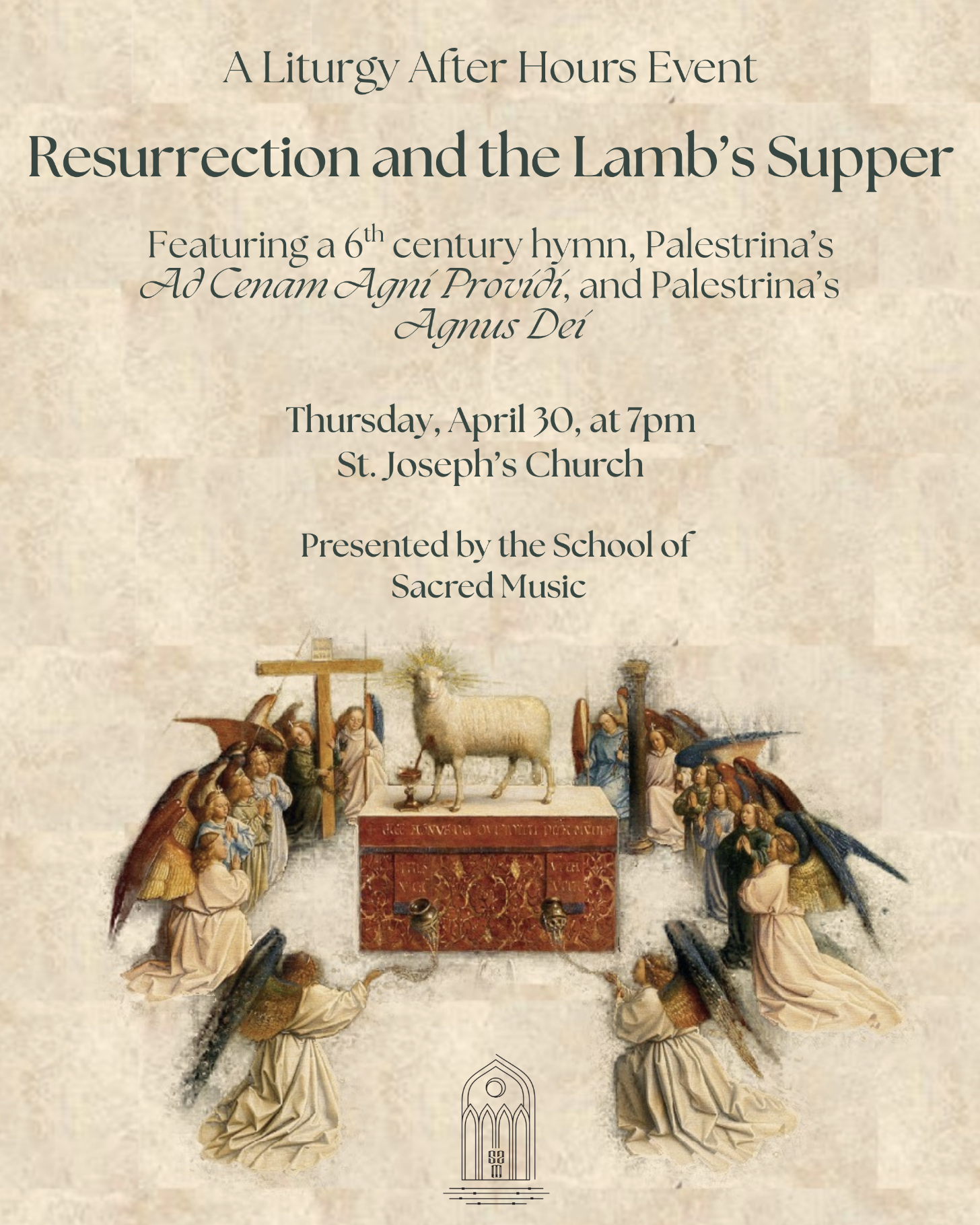 “Resurrection and the Lamb's Supper” - Liturgy After Hours Concert and Lecture (Copy)