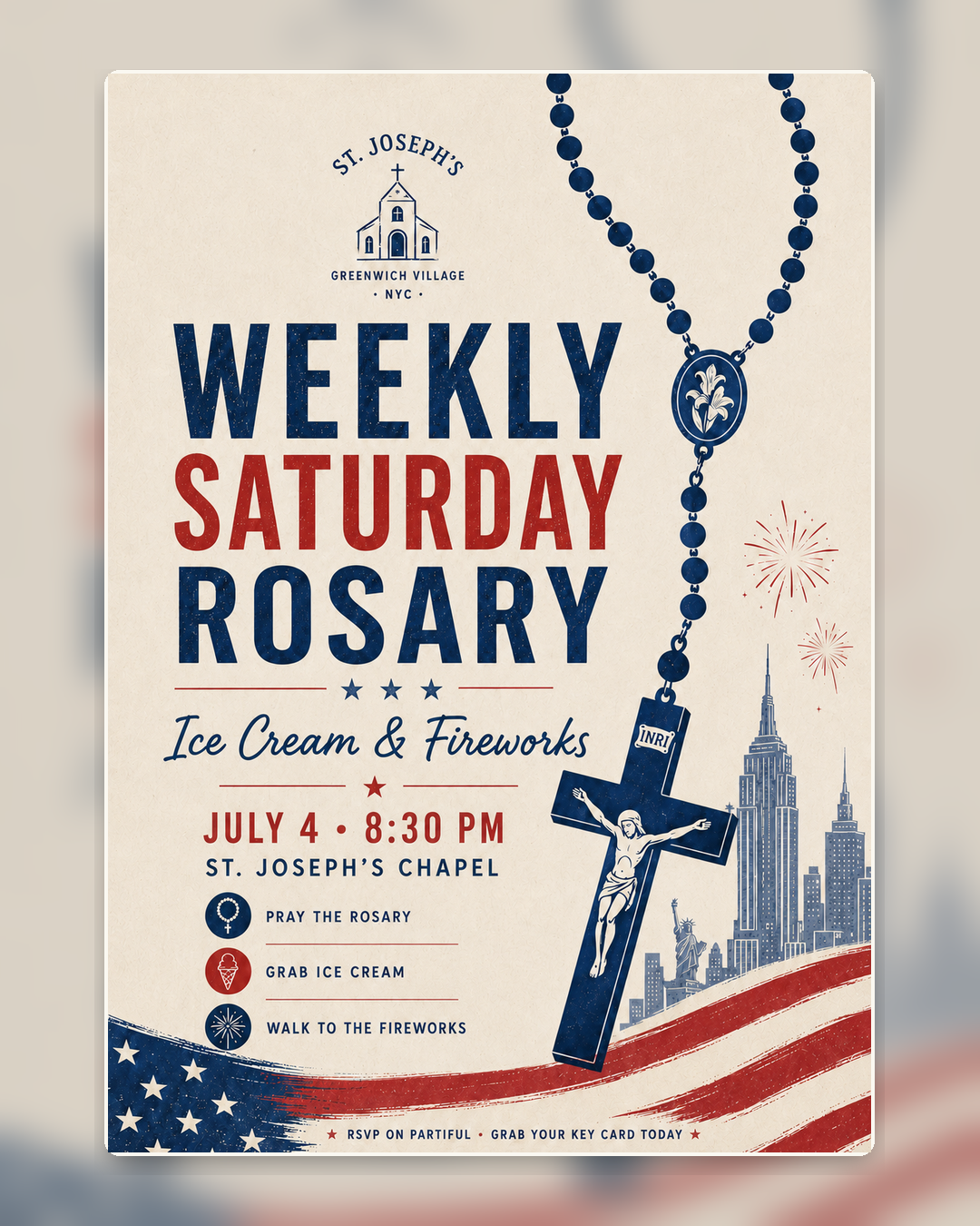 Rosary for America + Ice Cream &amp; Fireworks
