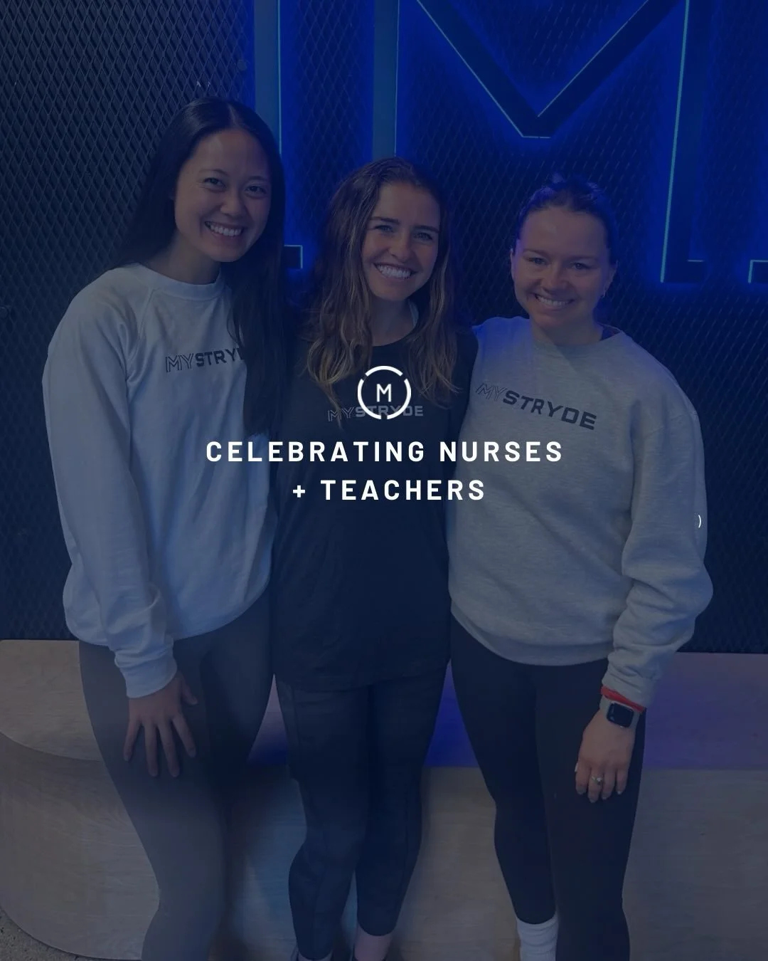 We know them, we love them ❤️ This week we&rsquo;re celebrating Teachers and Nurses! To show our appreciation for all you do, if you&rsquo;re a nurse or a teacher email info@mystryde.com by Friday 5/15 with proof of employment to get 3 classes for ju
