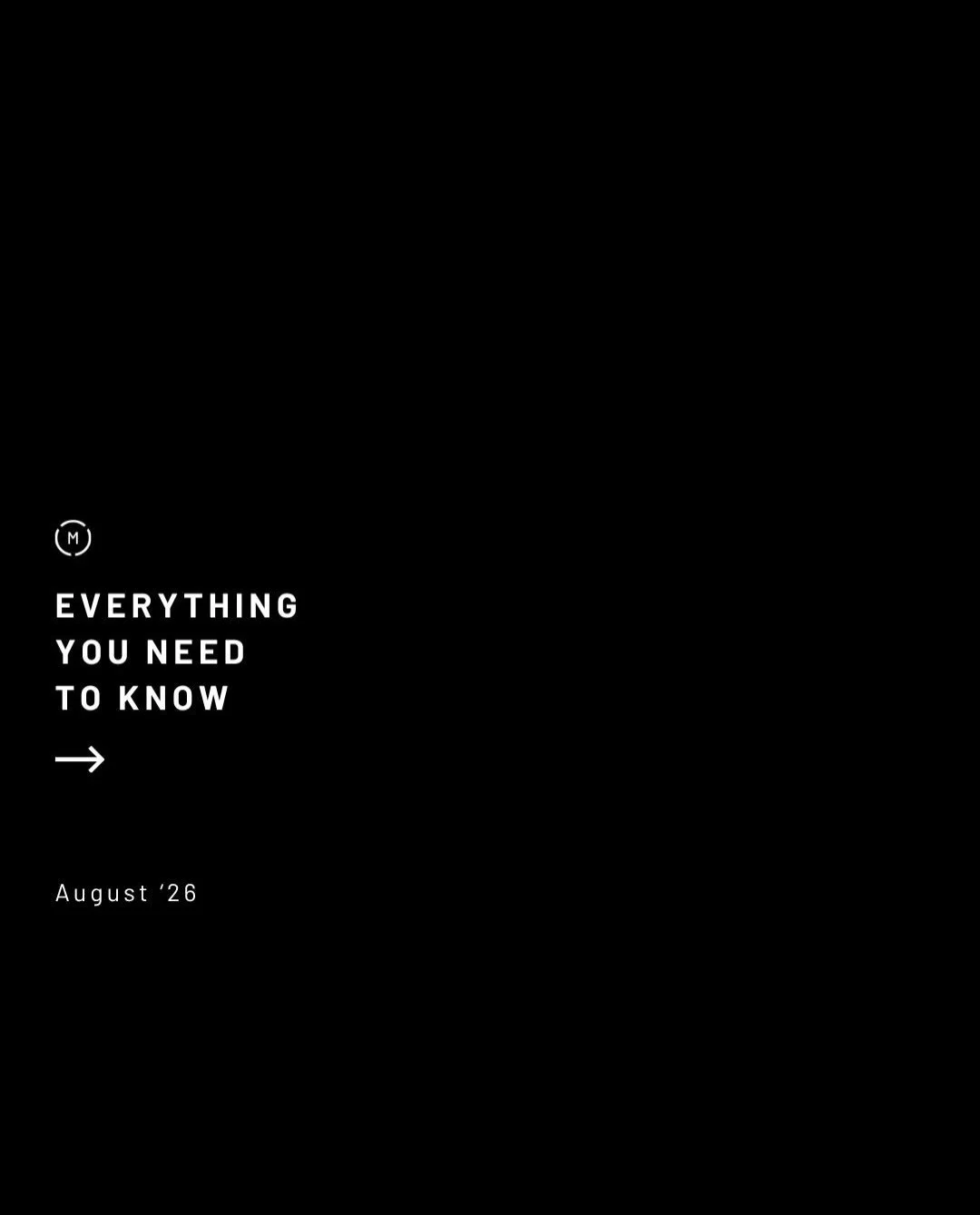 August drop. What&rsquo;s on your radar? As always, go to our website to view all our events and how to sign up.