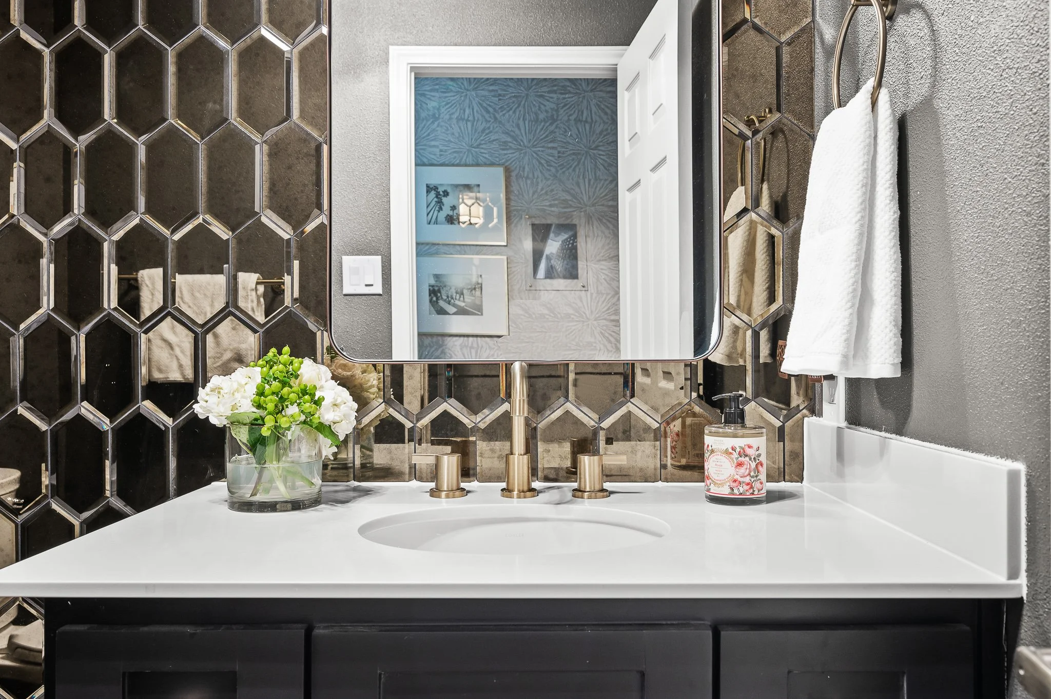 HOT MODERN GLAM PT. 6 - POWDER BATH/HALL BATH