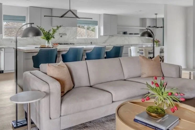 Open concept Dallas home renovation designed by Brittany Lyons Interiors