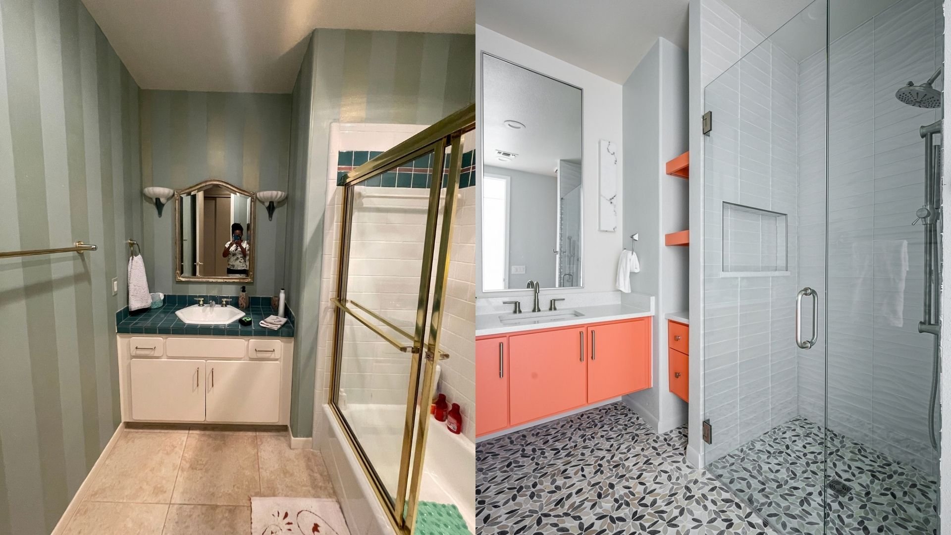 Contemporary primary bathroom renovation by Dallas interior designer Brittany Lyons Interiors