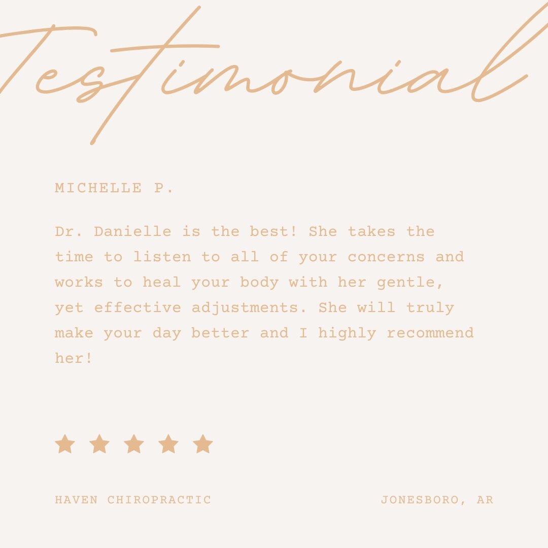 Thank you, Michelle! Your kind words warm our heart. We are so grateful for the opportunity to assist your body in true healing while staying gentle!