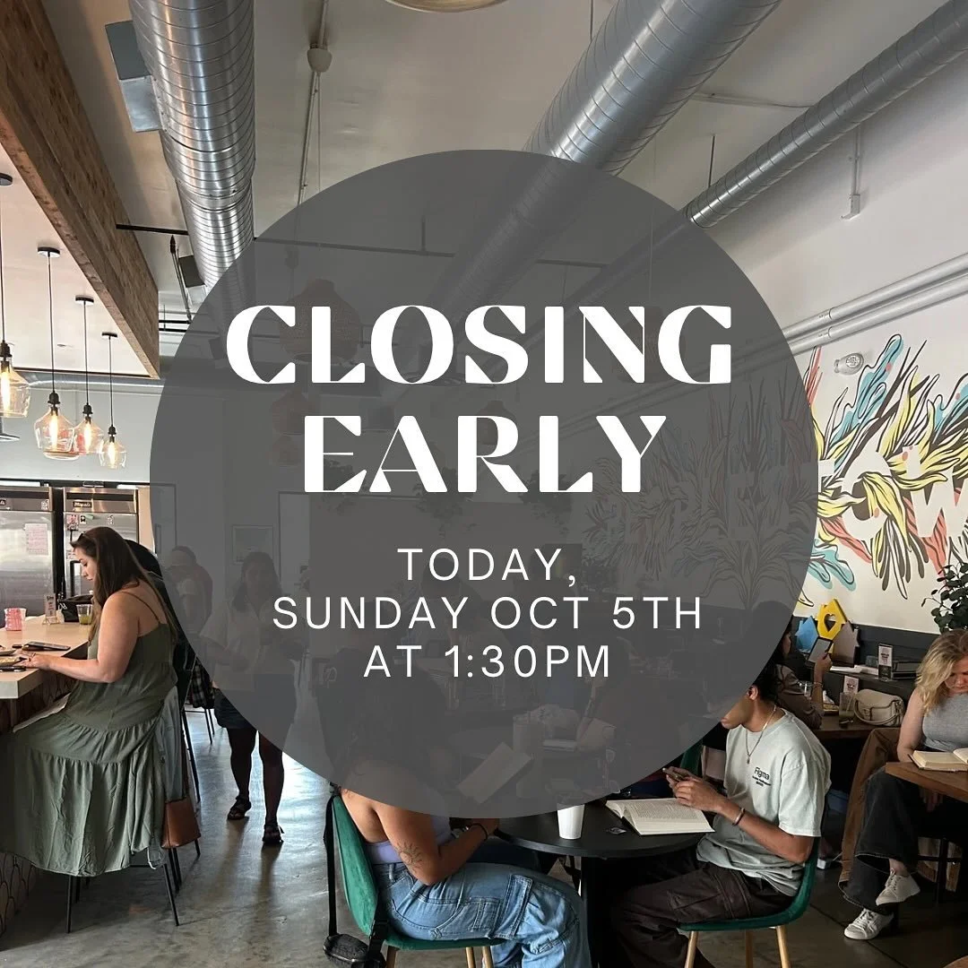 ☕️ Heads up, friends! We&rsquo;ll be closing early today at 1:30 PM for a private event.
Come grab your coffee and breakfast before then &mdash; we&rsquo;ll see you bright and early tomorrow! 💛