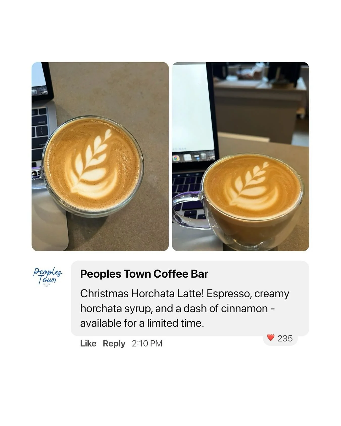 Holiday vibes in every sip 🤍
Espresso + creamy horchata + cinnamon = your new seasonal morning must.
Grab a Christmas Horchata Latte before it&rsquo;s gone 👀🎄
Collab with @tequieroatlanta! Coming soon to Peoplestown&rsquo;s Terminal South Food Hal