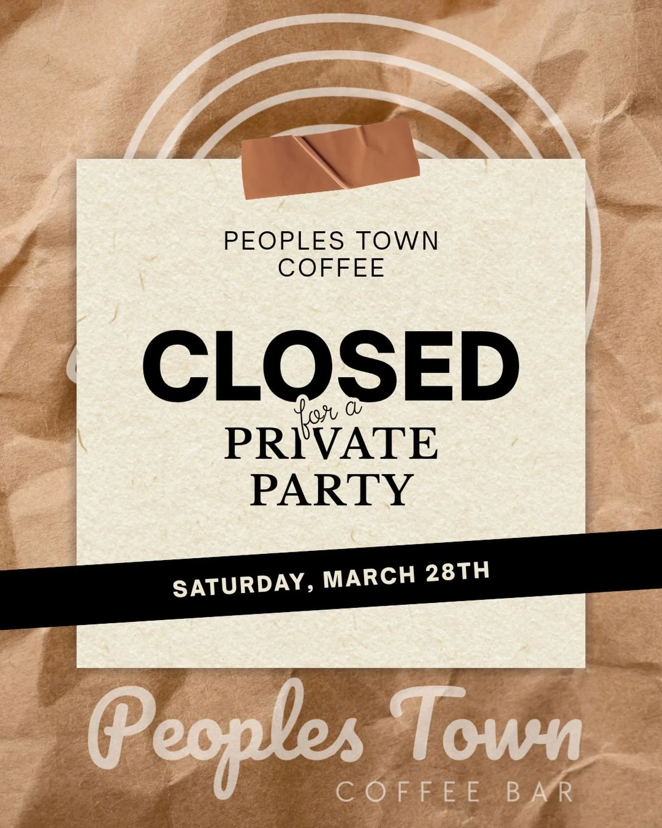 We&rsquo;ll be closed all day for a private event! We know how many of y&rsquo;all come in on the weekends and we really appreciate you!!

We&rsquo;ve grown in to a space where music is created, played, and heard and we are so thankful for the crew a