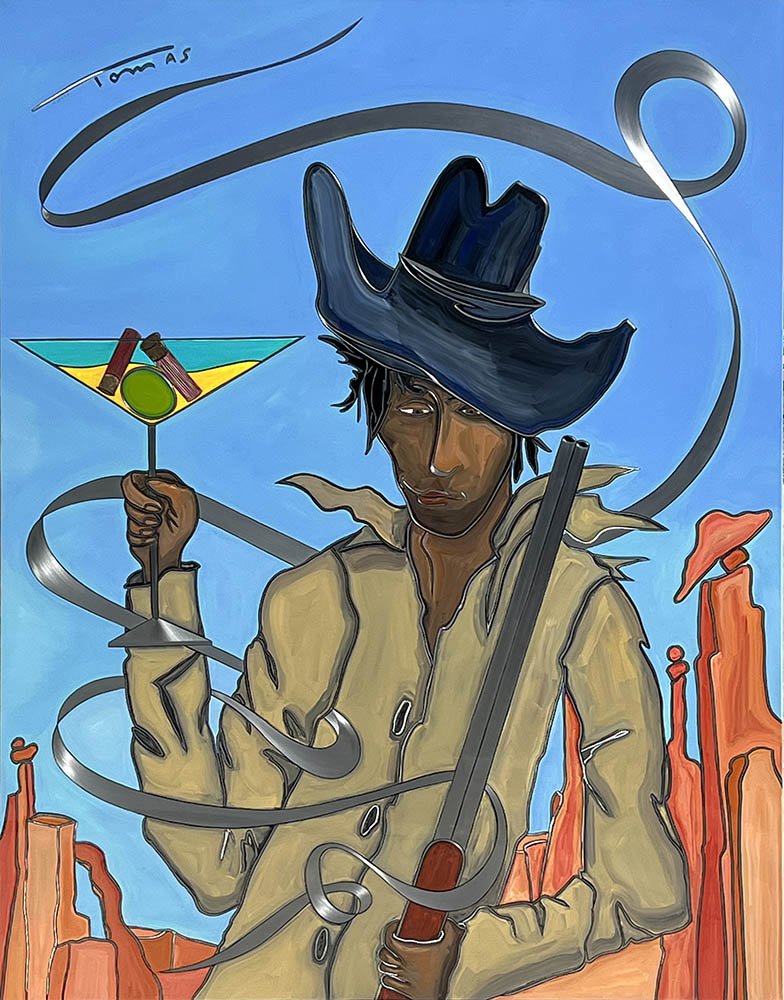 TOMAS - BILLY THE KID SHOT GUN MARTINI 58X46.jpg