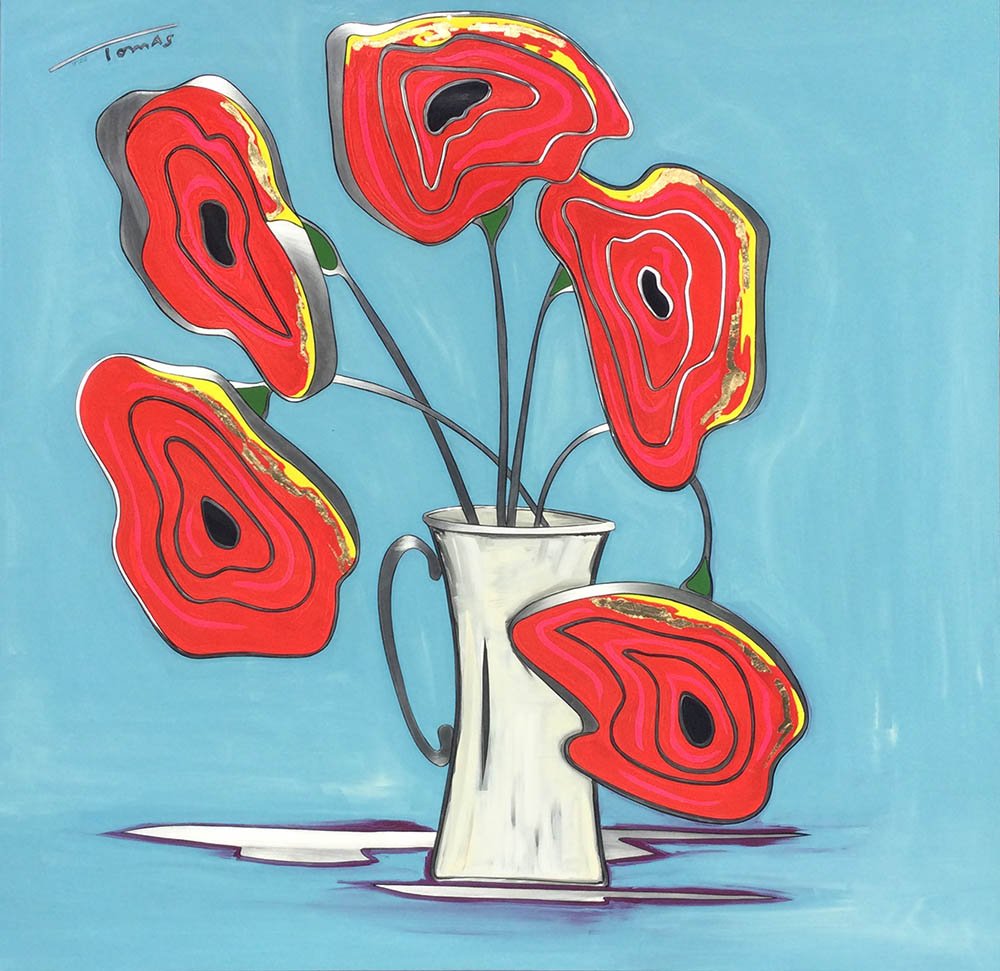 TOMAS - VASE WITH NEON FLOWERS 36x36.jpg