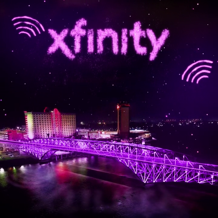 Xfinity Celebrates Shreveport-Bossier with Purple Bridge Lighting