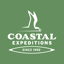 Coastal Expeditions logo with a stylized wave and text 'SINCE 1992' on a green background.