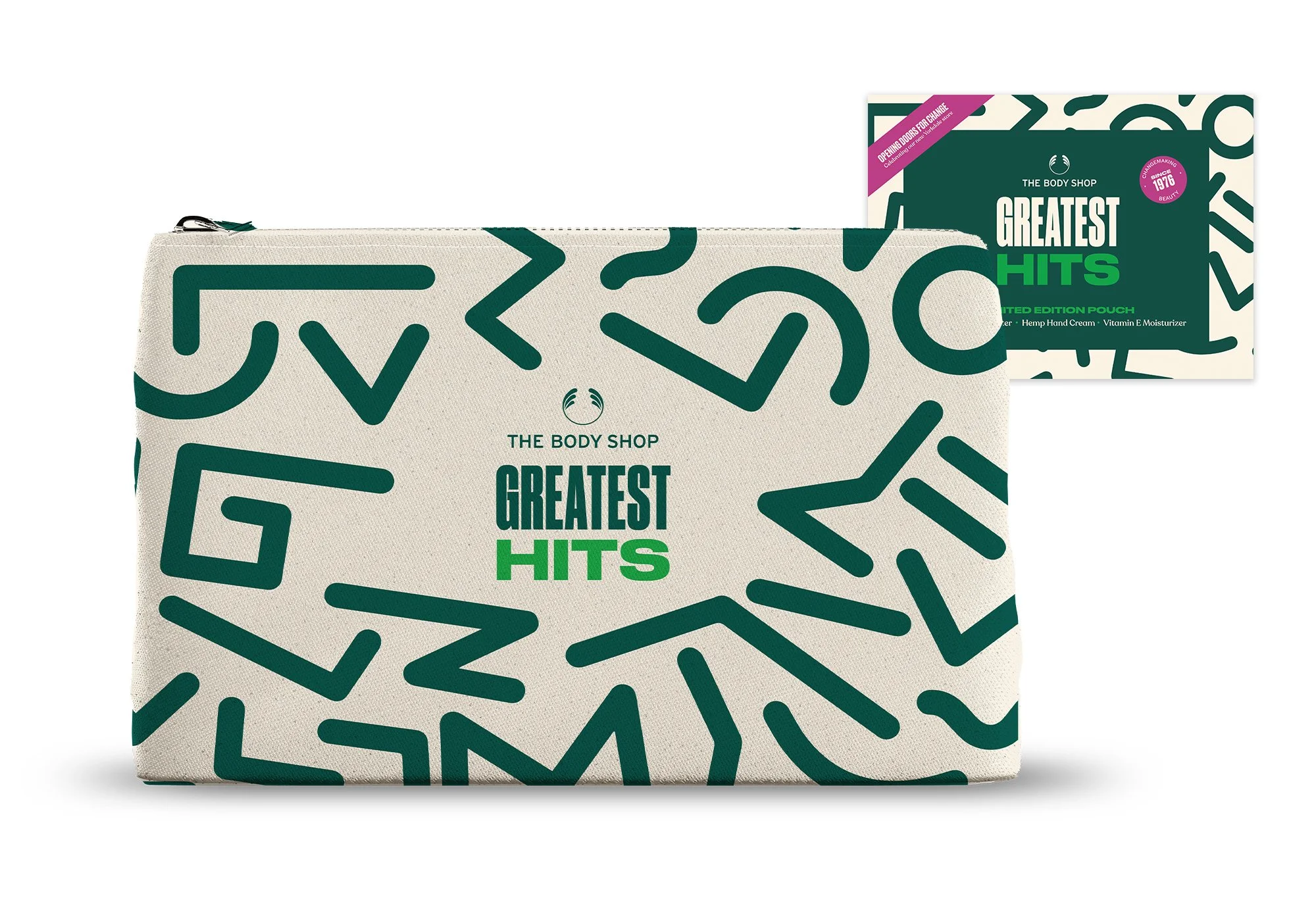 Greatest hits make up pouch design