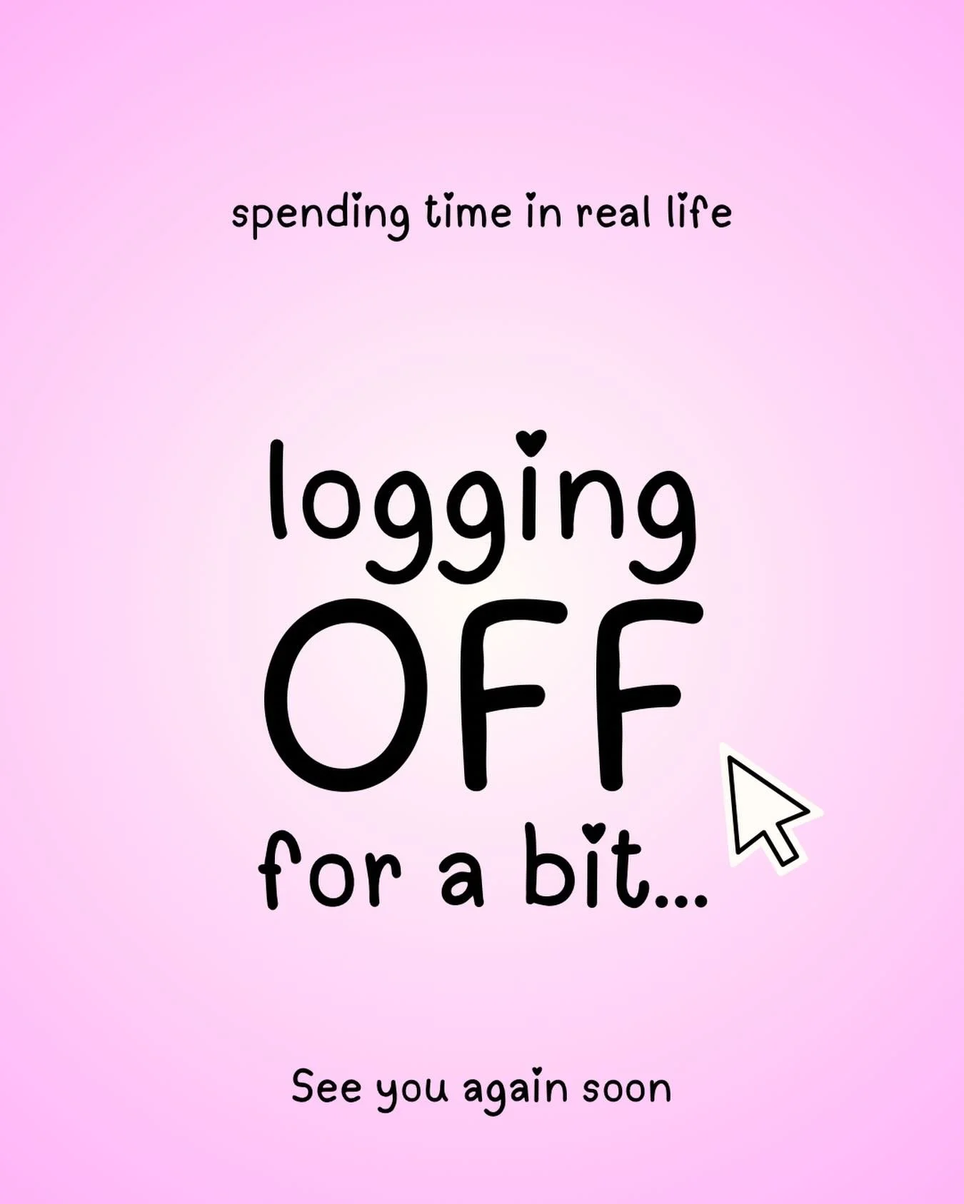 ✨ Taking time for real life. Logging off for a bit&hellip;

Feeling the pull to soften the noise and return to stillness, to be more present with what matters most to me: time with family, quiet reading, journaling, the rhythms of everyday life &amp;