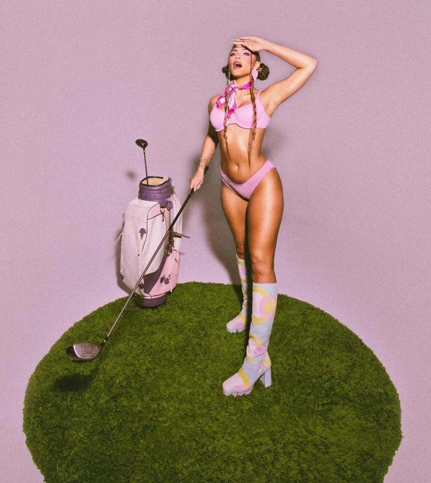 @makaylalondon for @savagexfenty shot by @frances_hamrock and styled by @styledbytati, glam by @cassandraxmua, and hair by @juliannewhyte_ 📸😍