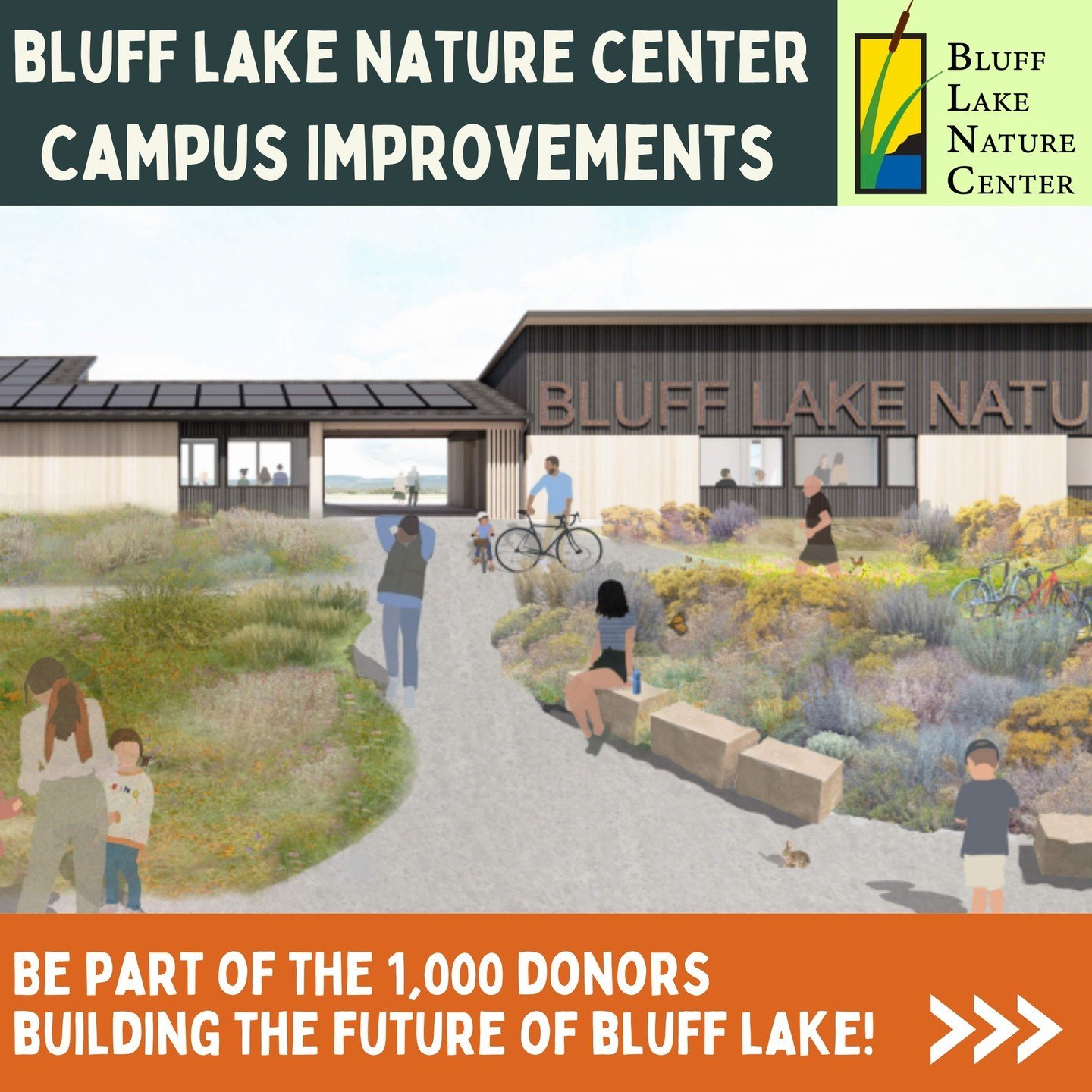 Bluff Lake has raised over $6.4M of our $8.25M goal from over 150 donors! We are setting a goal of 1,000 donors for this campaign, showcasing the incredible collective investment behind this project.

Will you help us reach our goal of 1,000 donors? 