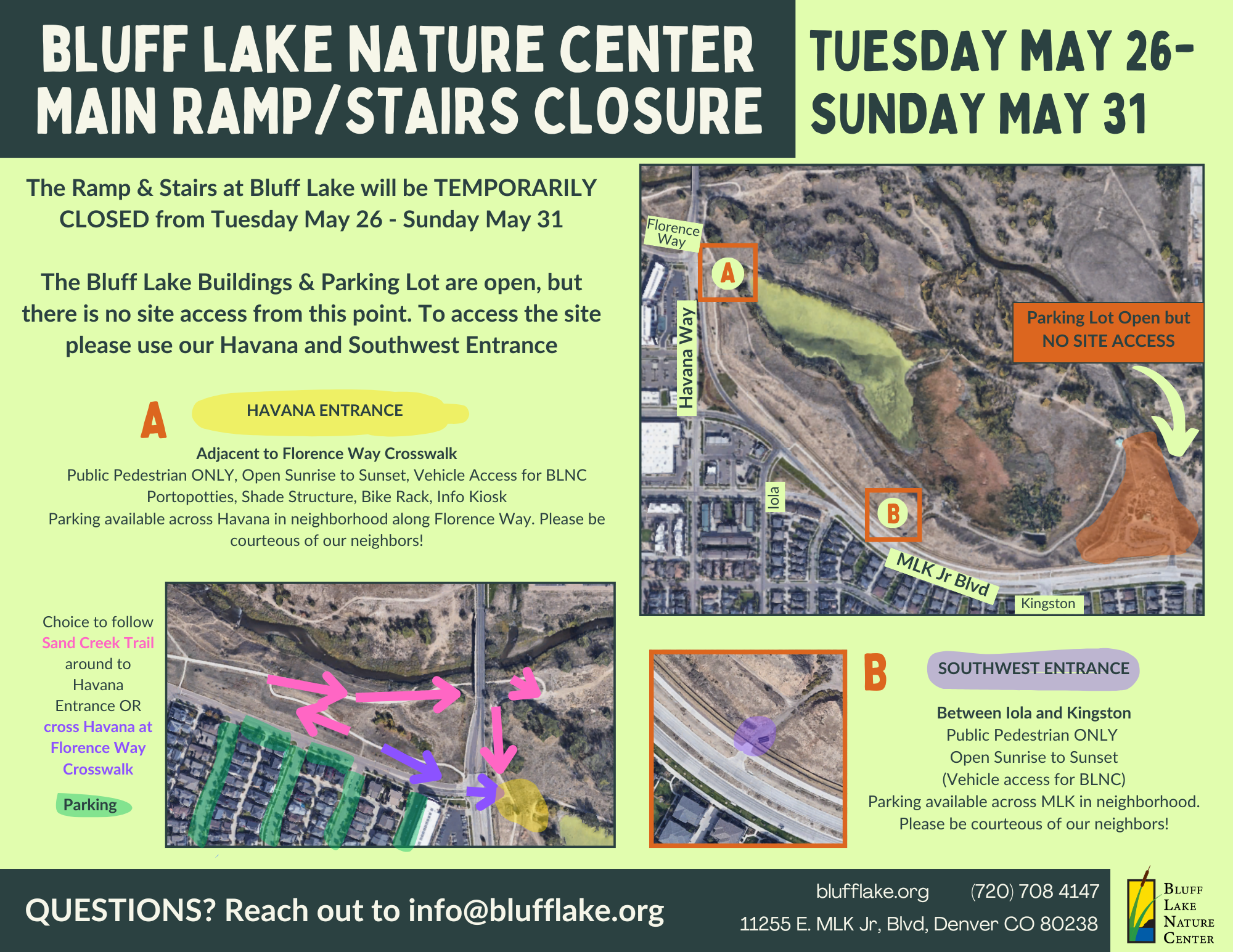 TEMPORARY Ramp Closure Last Week of May