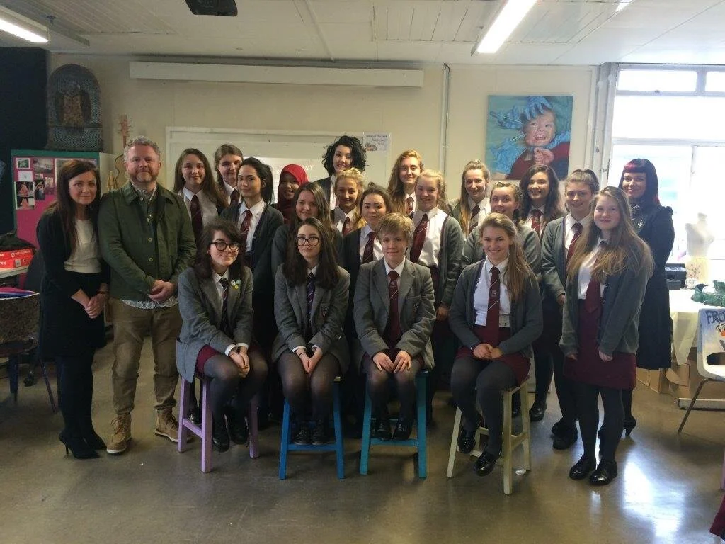 Renowned artist Colin Davidson visits Victoria College