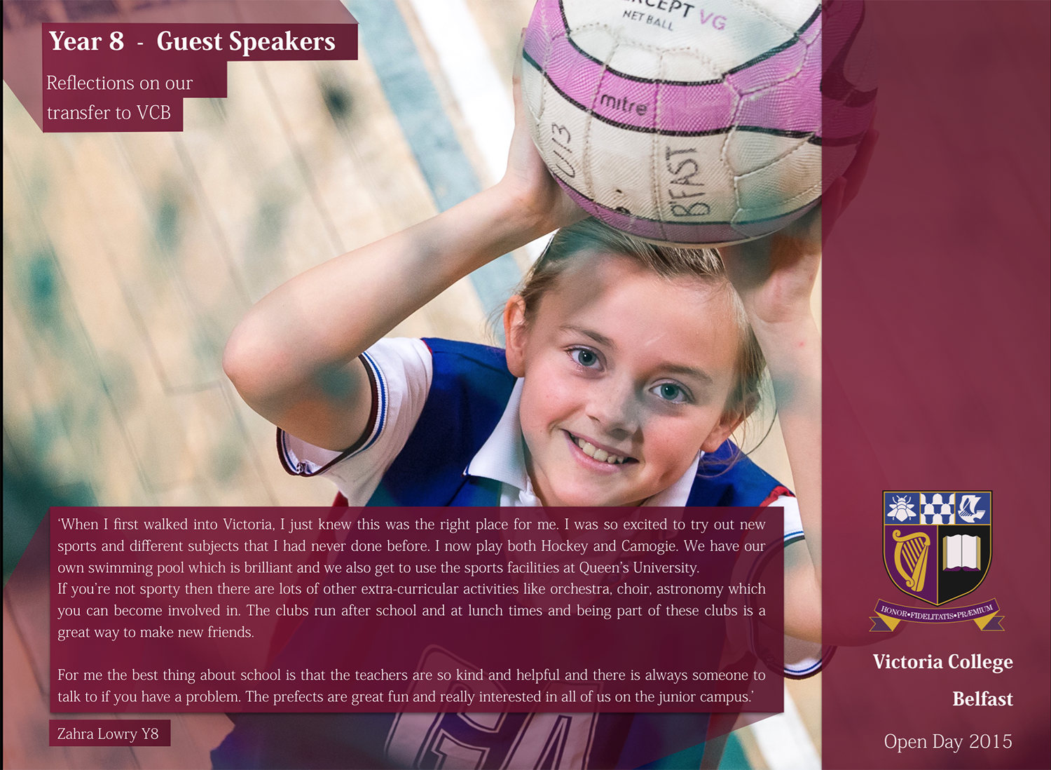 Open Day 2015 - Remarks from our Y8's