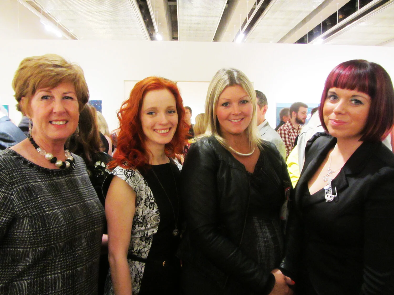 A Level Art students attend the RUA