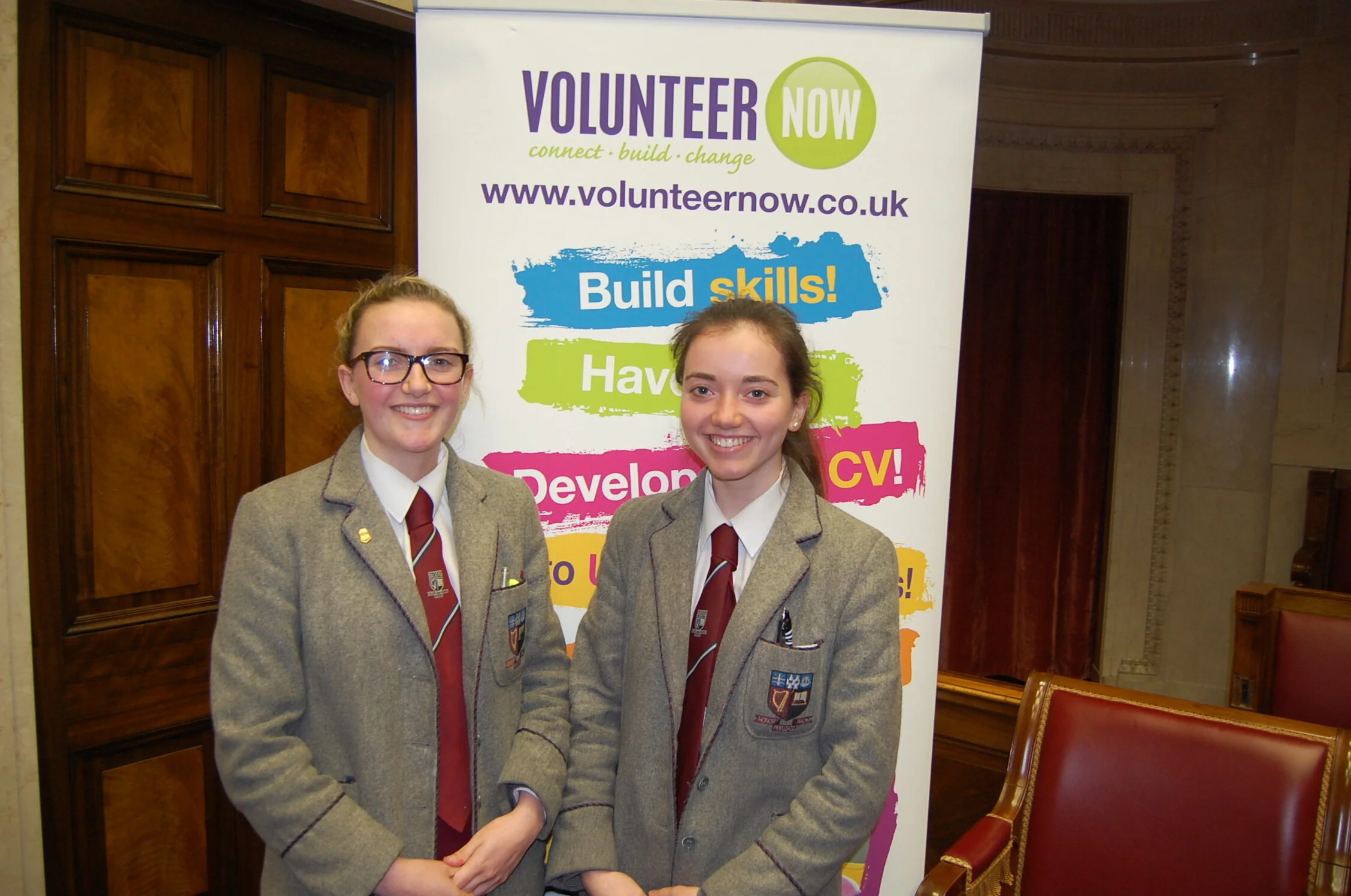 VCB pupils "Talk Europe" at a Volunteer Now Seminar
