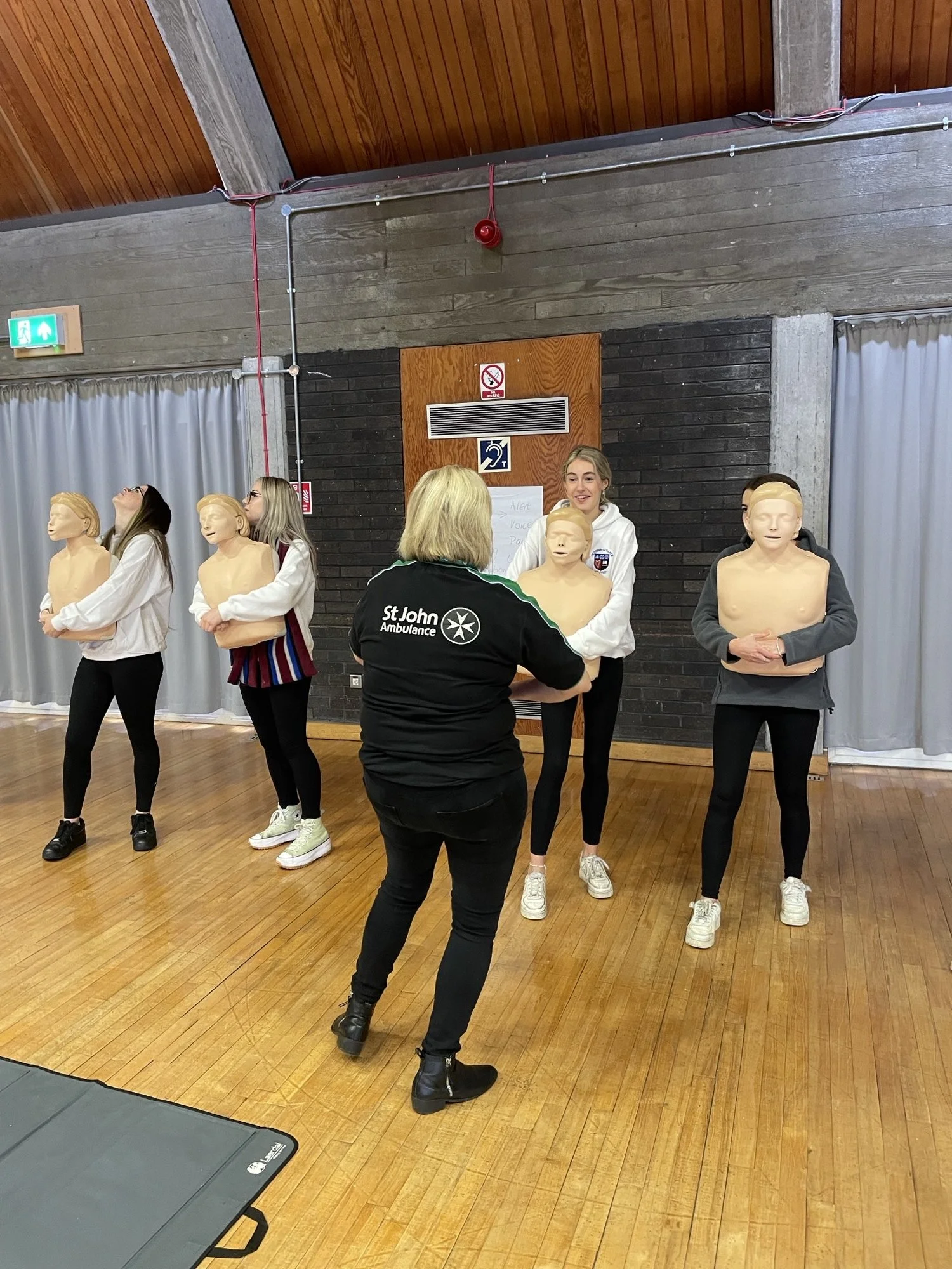 Sixth Form students complete the St John Ambulance - Essential First Aid