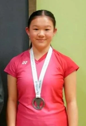 Badminton medal for Ella 