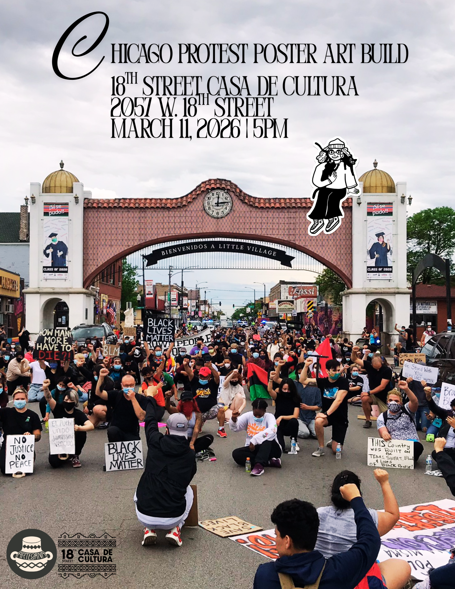 ArteSana: Chicago Protest Poster Art Build