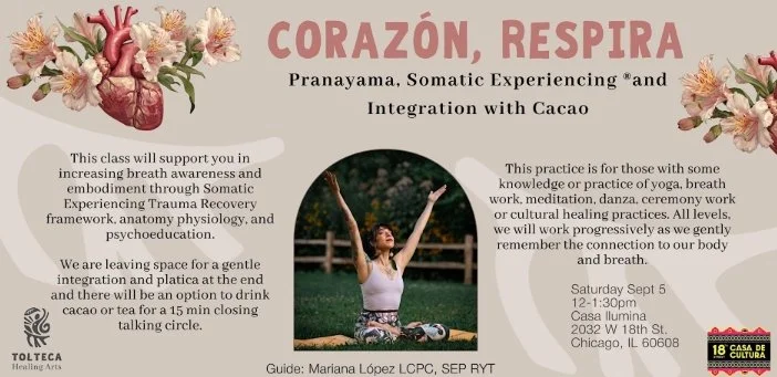 Corazón, Respira: Pranayama Somatic Experiencing and Integration with Cacao