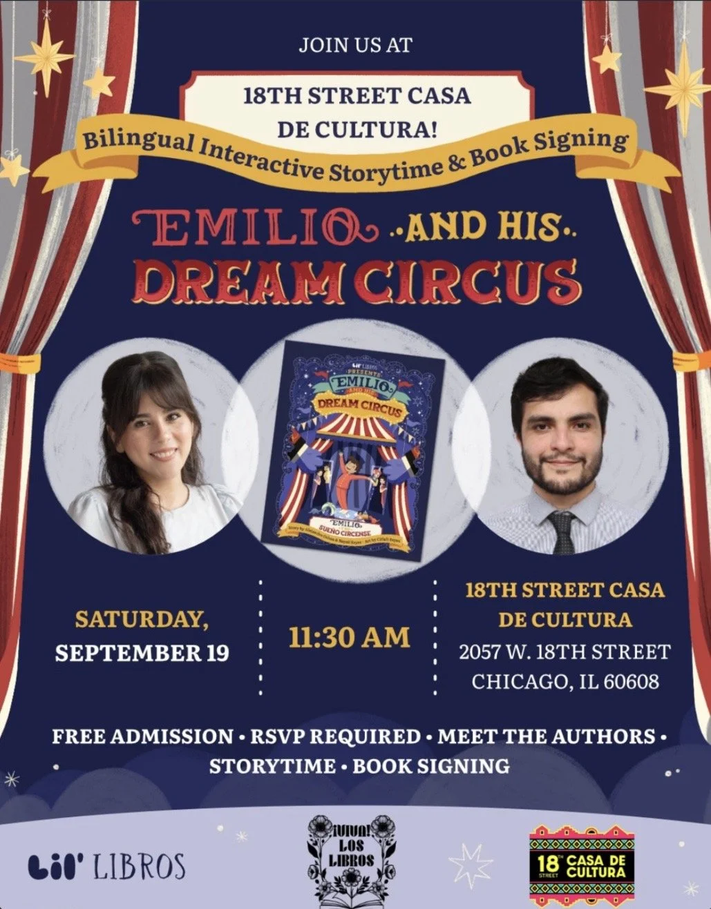 Bilingual Interactive Storytime &amp; Book Signing - Emilio *And His* Dream Circus