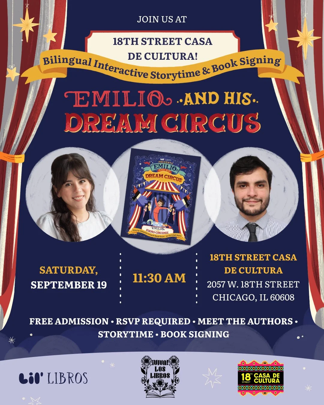 Bilingual Interactive Storytime &amp; Book Signing - Emilio *And His* Dream Circus