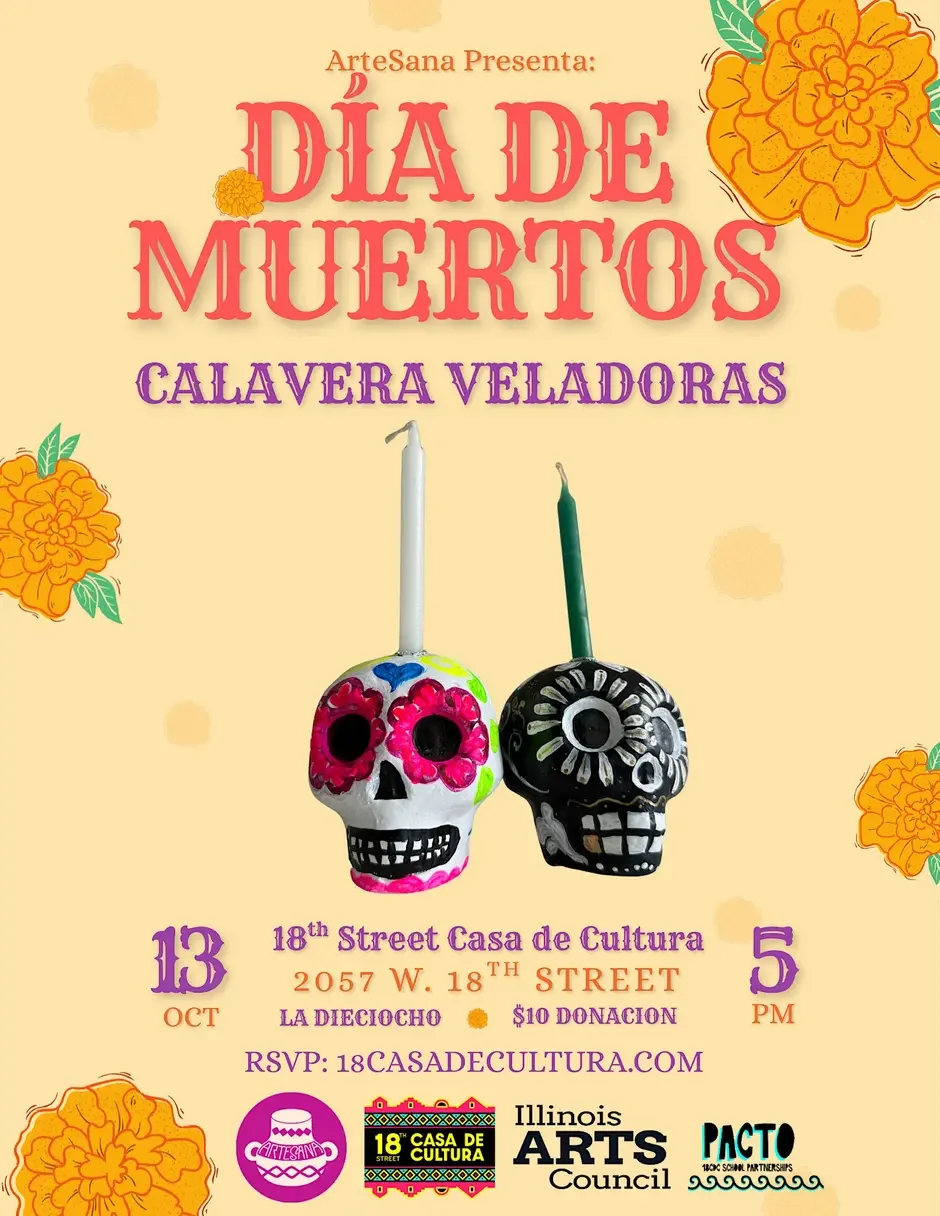 ArteSana: Dia De Muertos | Calavera Veladoras 