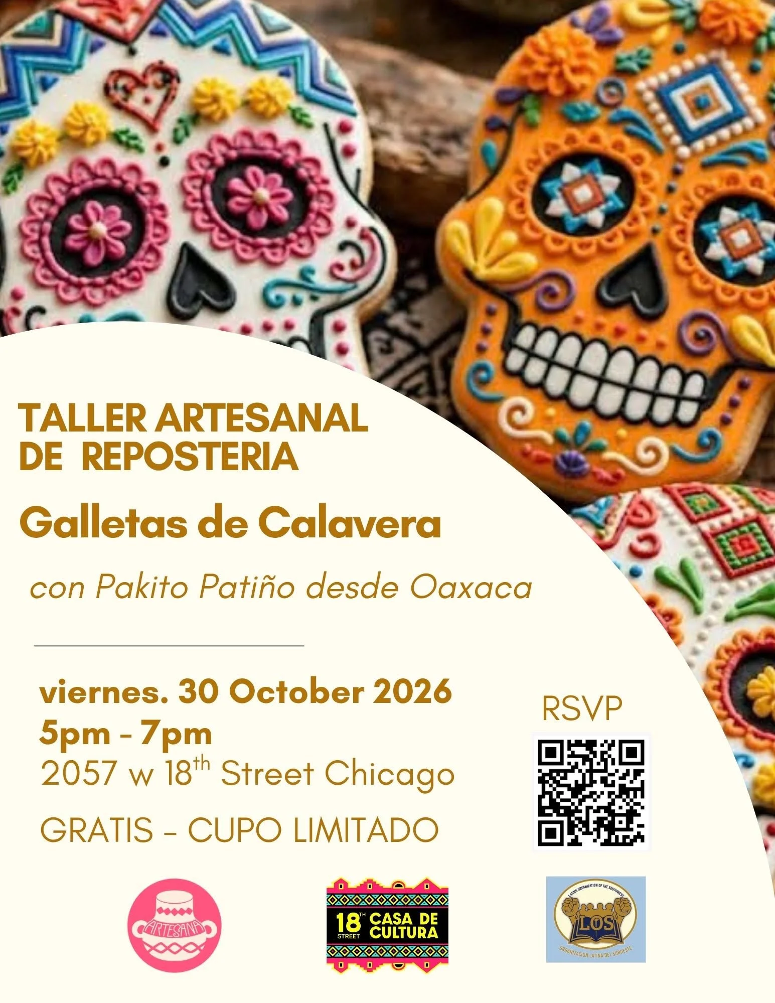 Taller Artesanal De Reposteria | Galletas de Calavera
