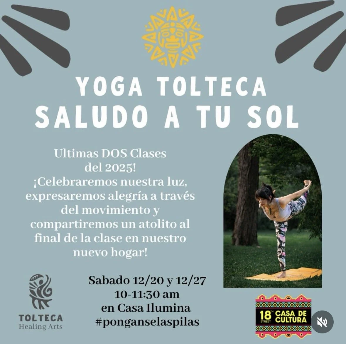 Yoga Tolteca: Saludo a tu sol (December 2025)