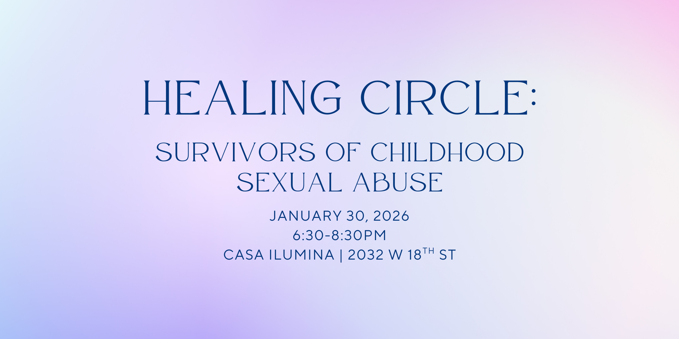 Healing Circle: Survivors of Childhood Sexual Abuse