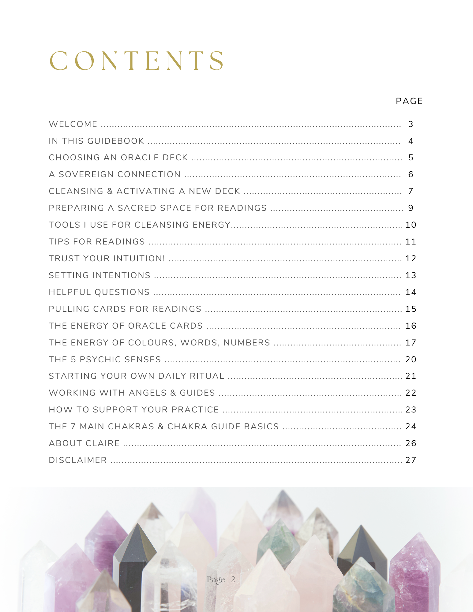 Content page - Angels & Oracle Cards Guidebook.png