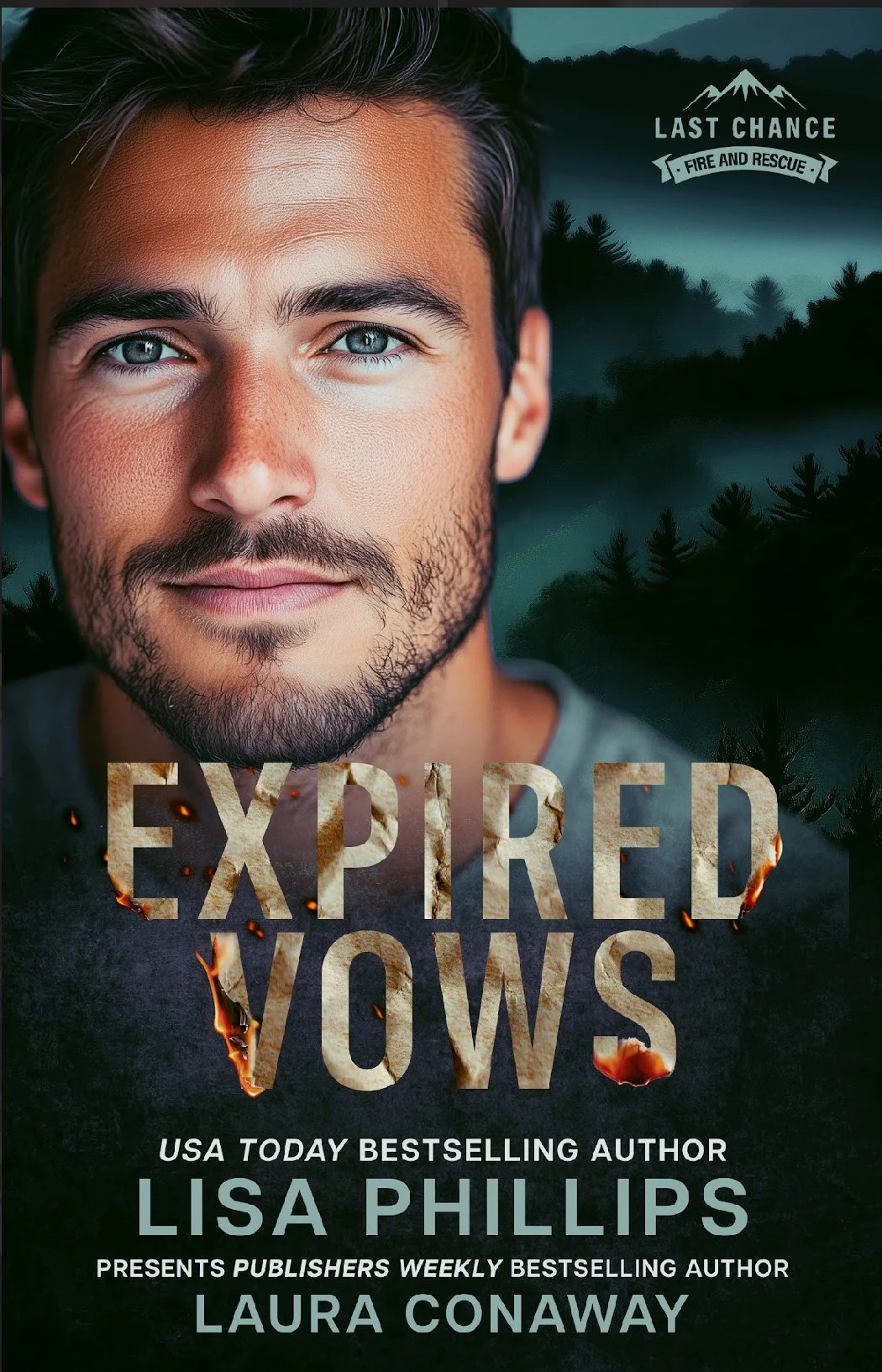 Paramedic on book cover of Selah award winning novel Expired Vows