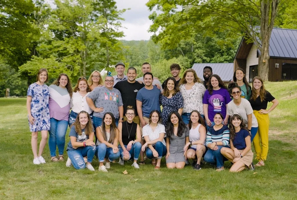 Laura Conaway at a writers retreat at OQ farm in Vermont with author Jefferson Bethke
