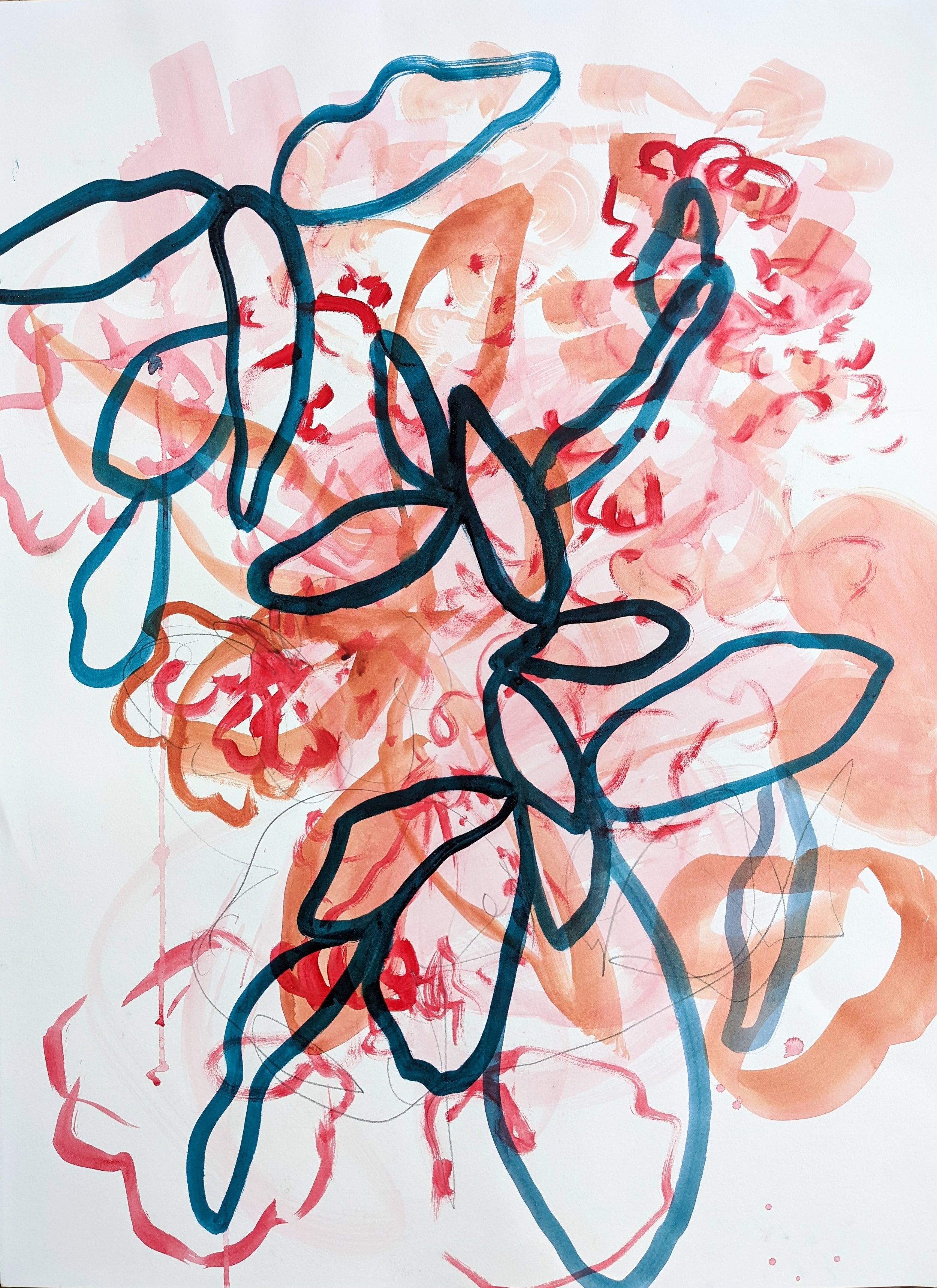 The Promise of Things to Come Acrylic on Paper, 22x30"