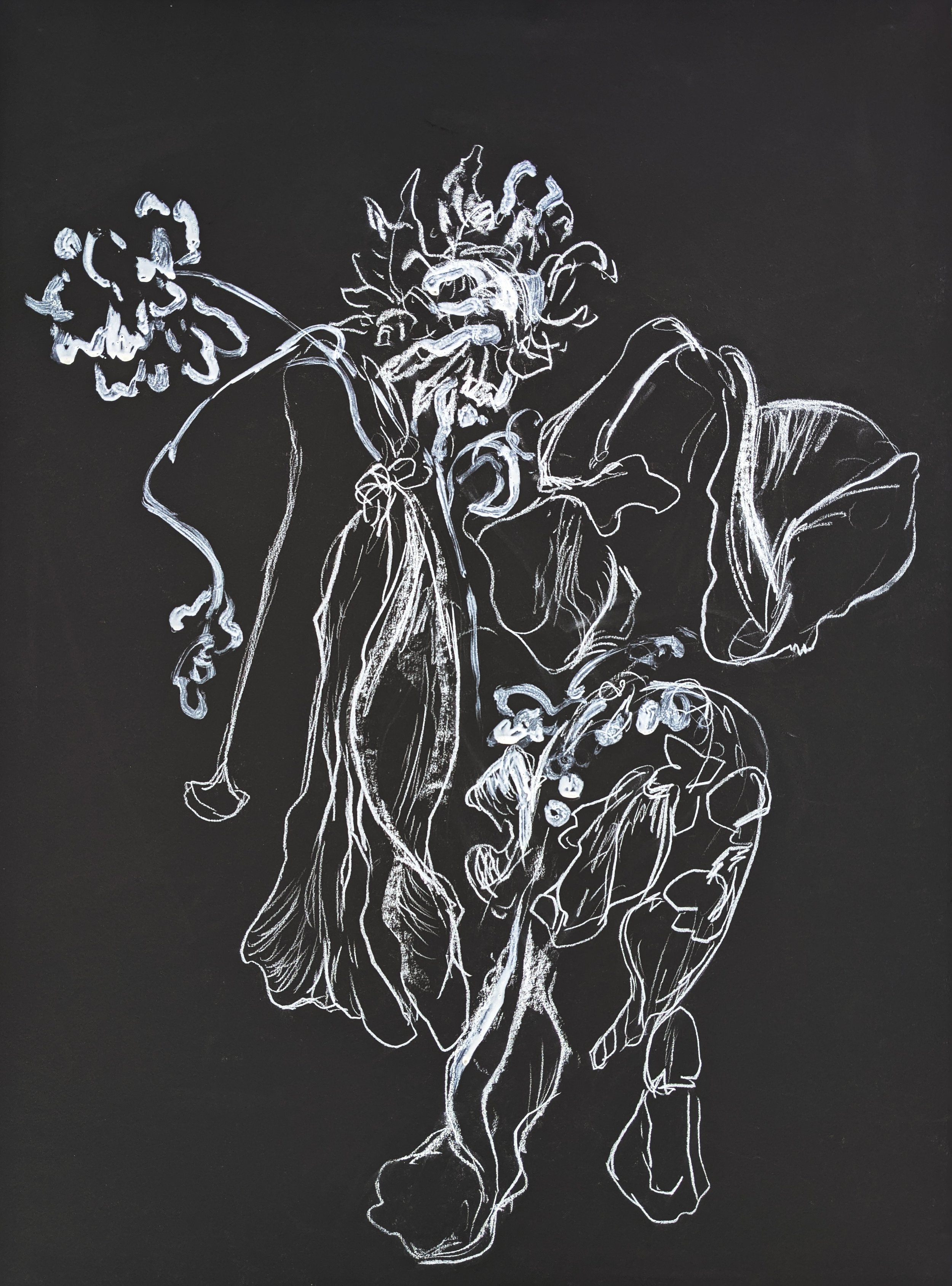 Gathering Conte on Paper, 22x30"