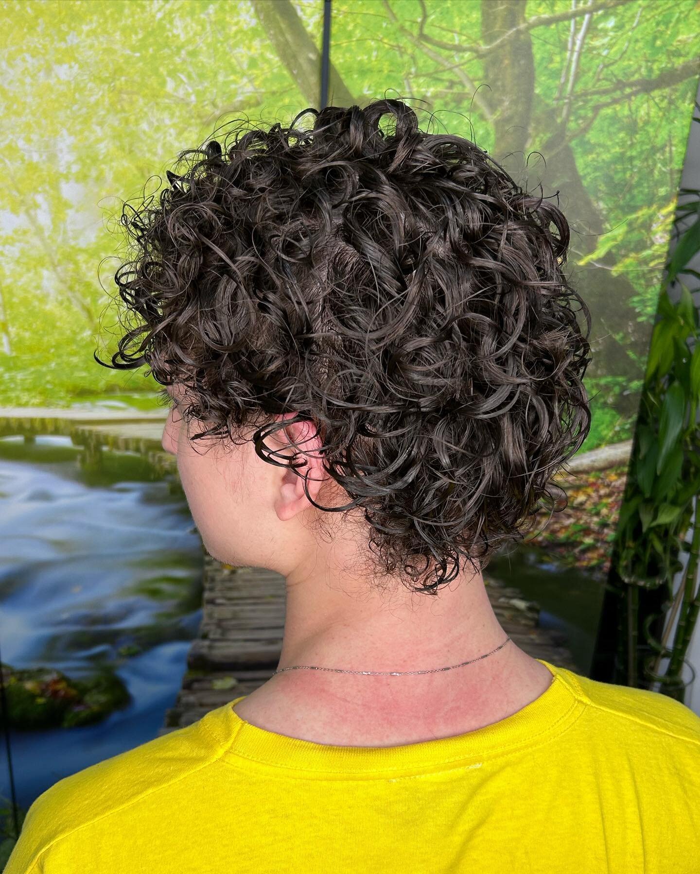 Men&rsquo;s curls #curlyhair #perm #olaplex #instahair
