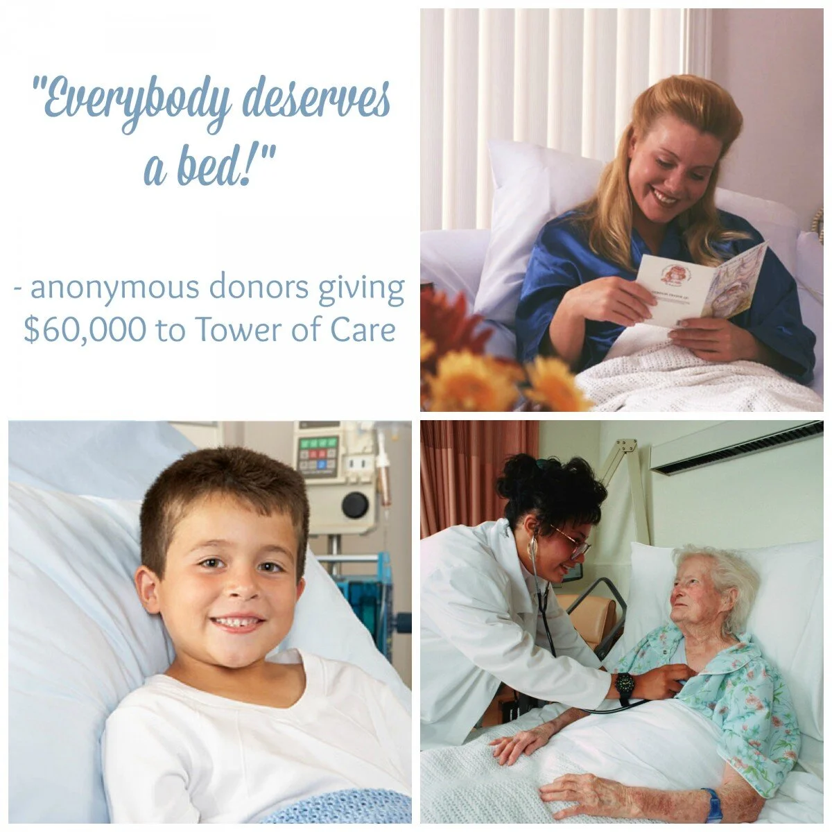 Anonymous $60,000 Donation to Tower of Care